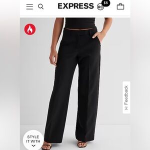 Express Editor mid rise dress pant.